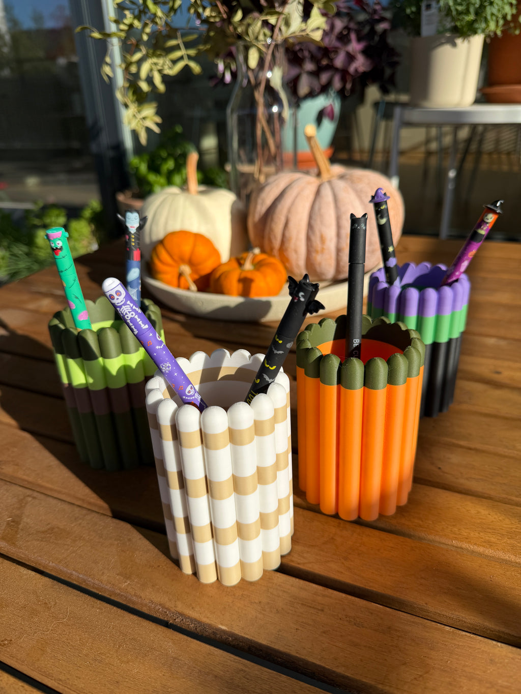 Halloween Stiftehalter 4er-Set