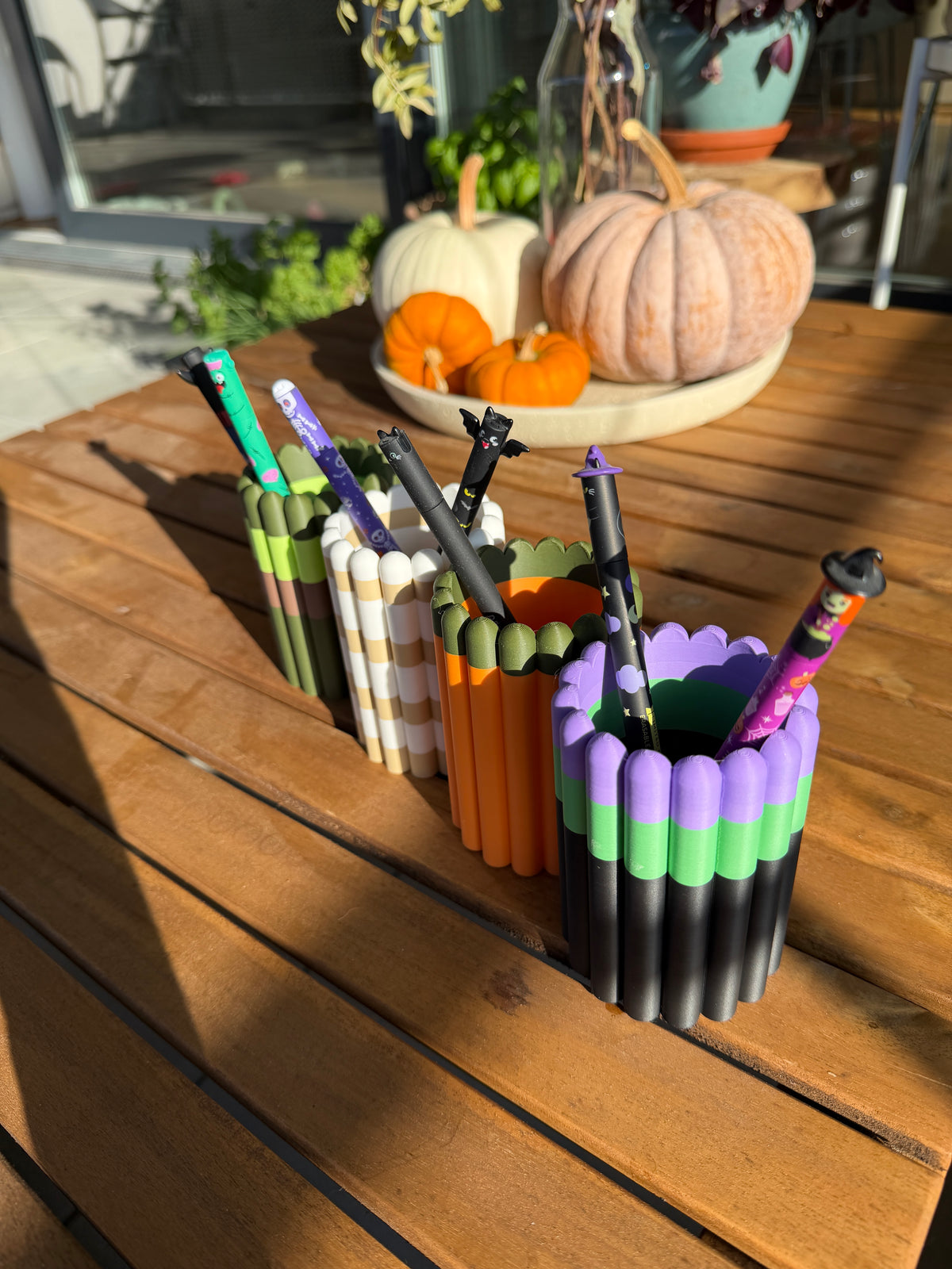 Halloween Stiftehalter 4er-Set